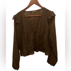 Zara long sleeve blouse
